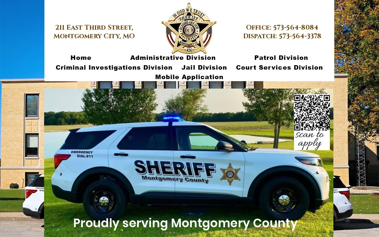 Montgomery County Sheriff official website and public contact gateway